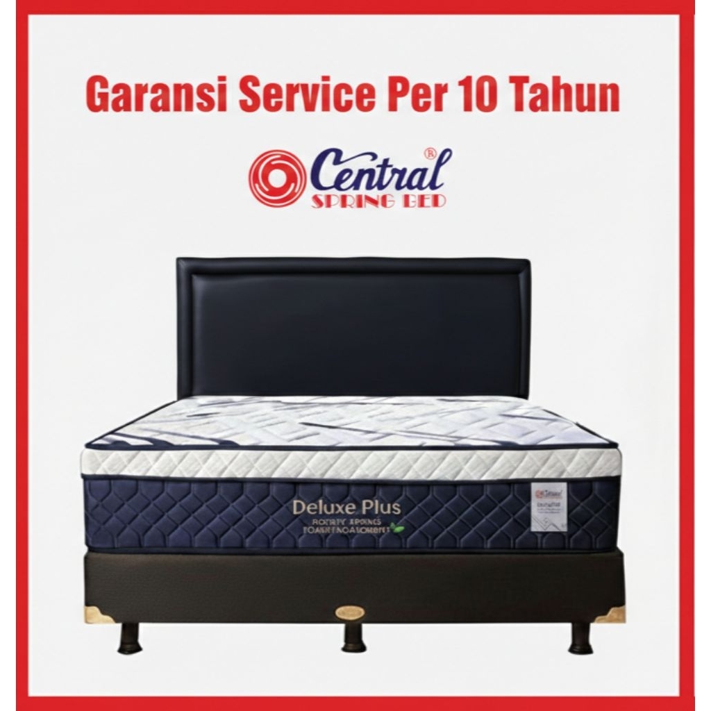 kasur springbed central deluxe plus pocket spring bed - matrass spring bed murah