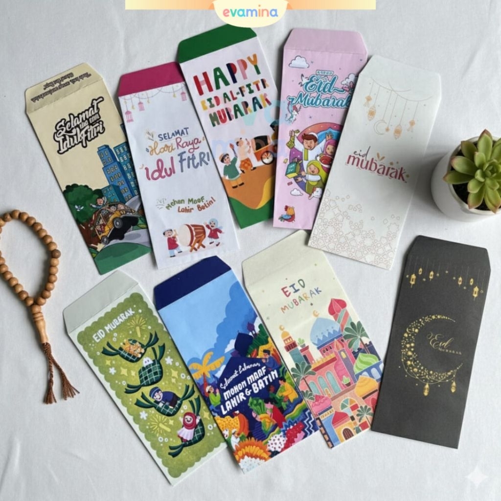 Amplop Uang Lebaran Idul Fitri Terbaru | Amplop THR Anak & Dewasa Desain Eksklusif