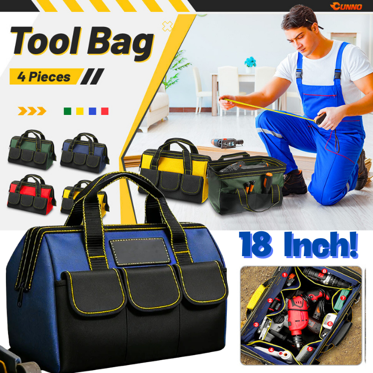 PUCUK Taffware Tas Perkakas 18 Inch teknisi tukang kuat tool bag besar  anti air Waterproof A03403