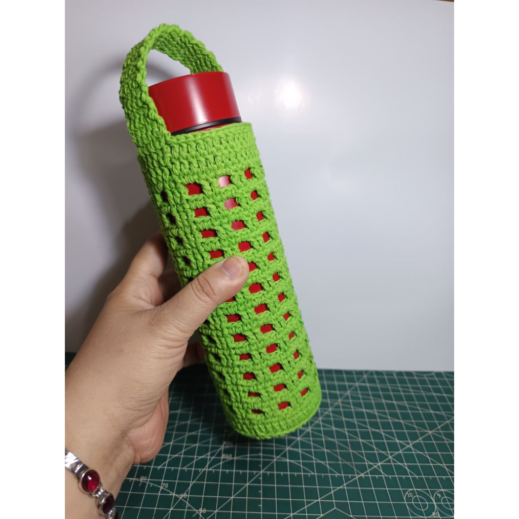 Tumbler pouch tas tumbler kantong tumbler rajut