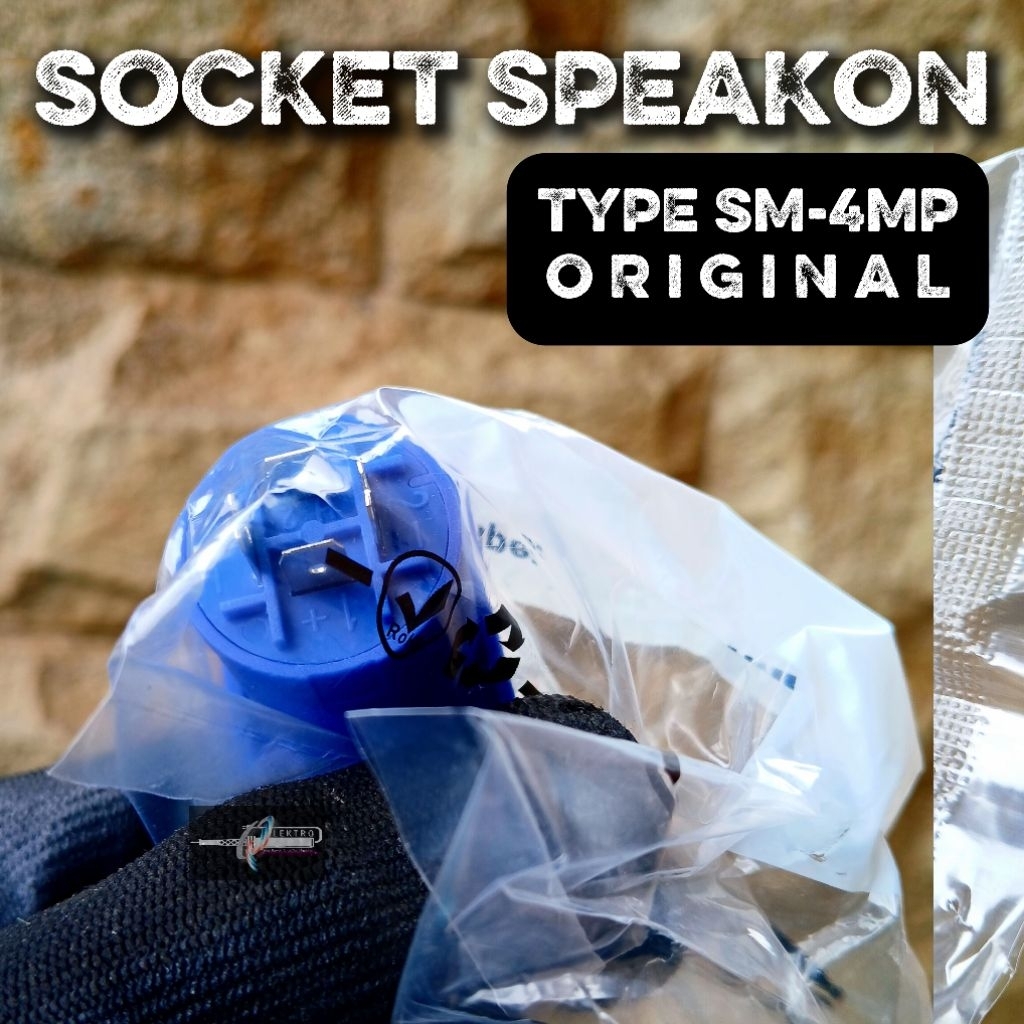 Soket Speakon SM-4MP ORIGINAL | Berkualitas | Spikon Connector Speaker | Socket Speakon