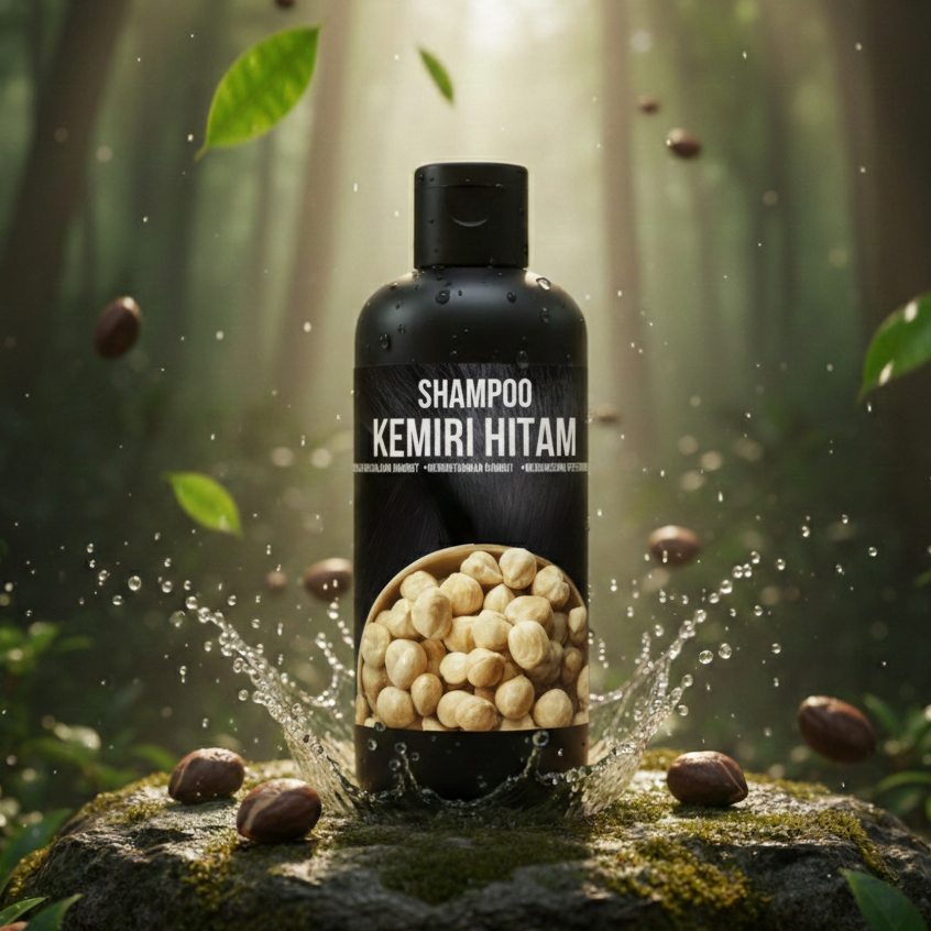 100% original black kemiri shampoo sampo kemiri hitam asli