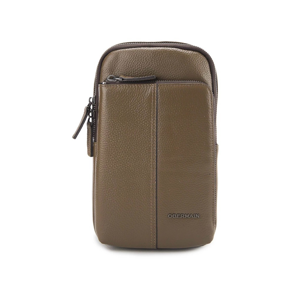 Chest Bag Pria Obermain Original - Leather & RFID