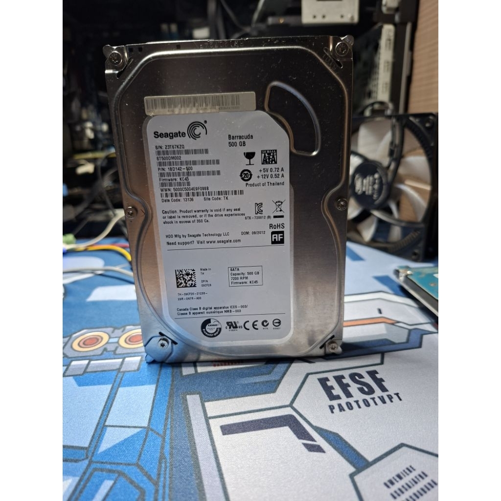 HARDDISK 500GB PC SEAGATE BEKAS NORMAL MULUS