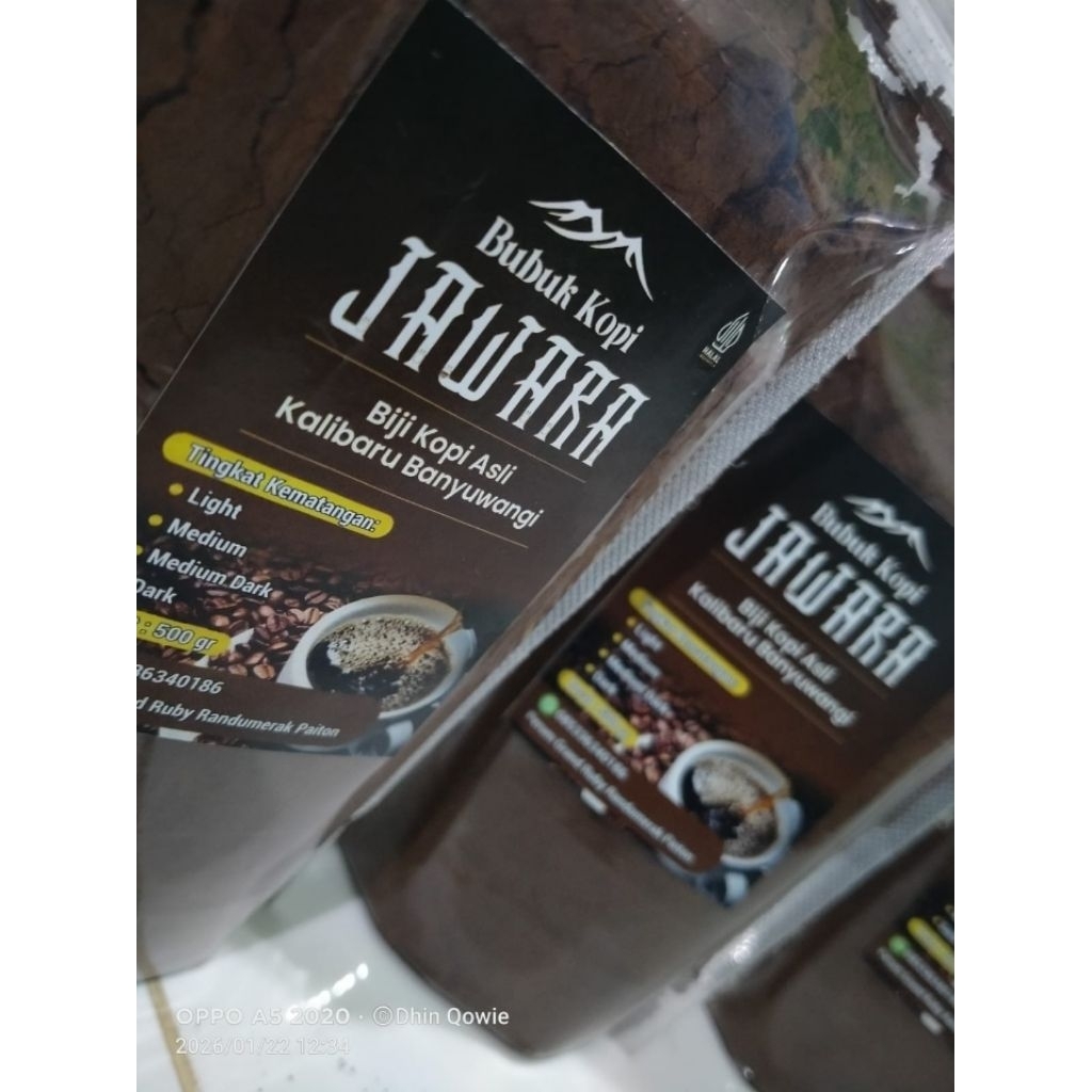 Kopi hitam JAWARA aroma kopi khas kalibaru