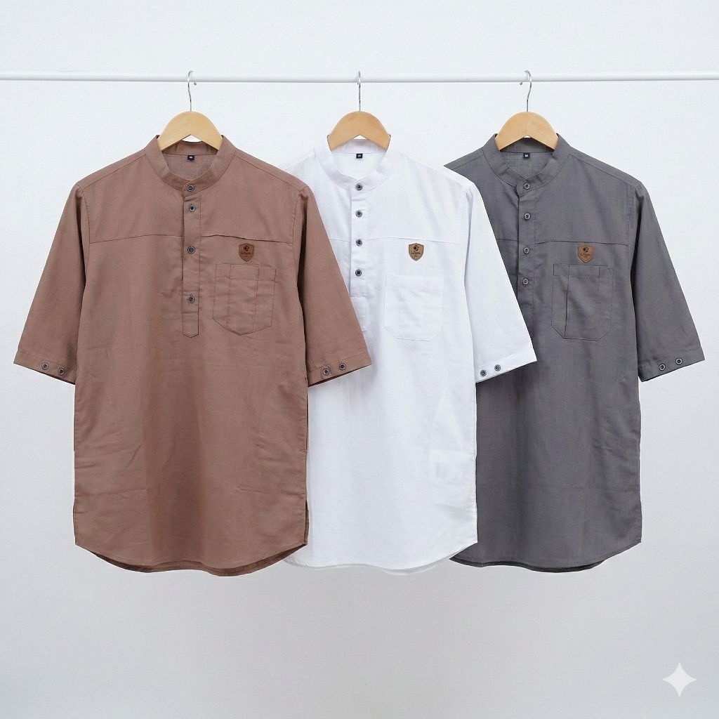 KOKO KURTA KURTAH DEWASA  LENGAN PENDEK 3/4 | KURTAH JIDDAN DEWASA