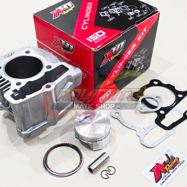 Blok Mesin AH1 Racing Bore Up Piston 53mm Genio New Beat Deluxe Scoopy 2020