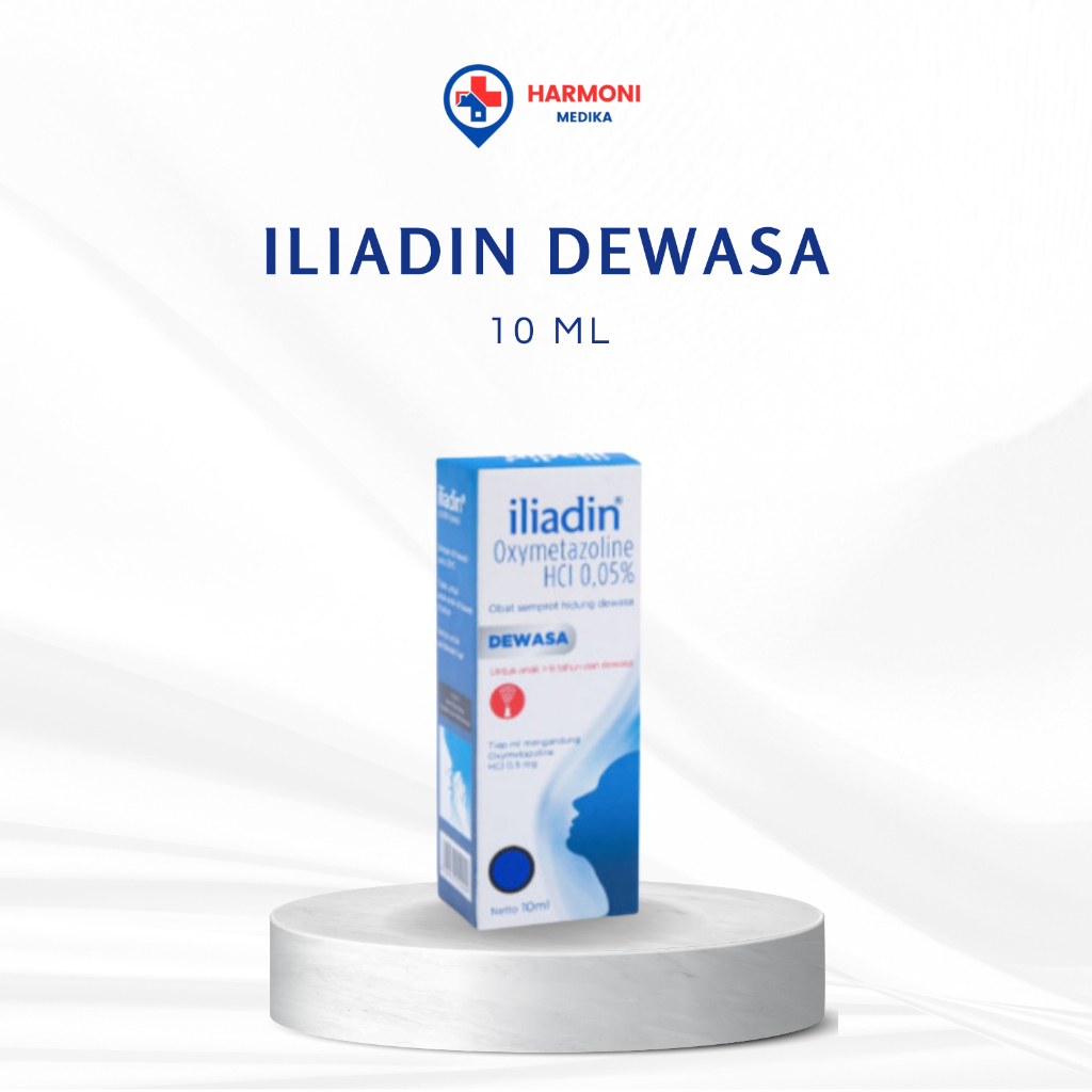 Obat Semprot Hidung Tersumbat Iliadin Dewasa 10Ml