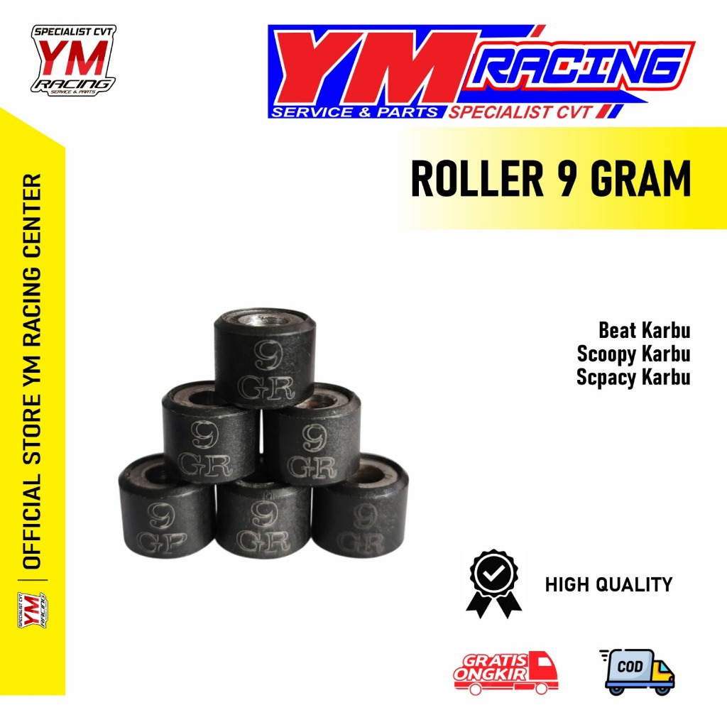 ROLLER BEAT KARBU 9 GRAM ISI 6 BUTIR KVY | ROLLER 9 GRAM SCOOPY KARBU [ ROLLER SPACY KARBU 9 GRAM / 