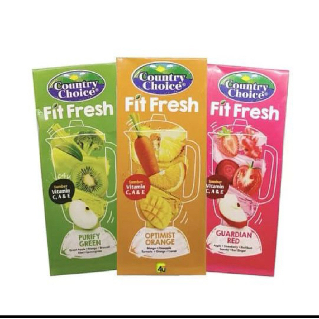 Country choice Fit Fresh Red,Green,Orange