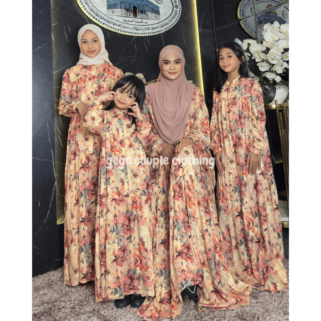 GAMIS IKA GAMIS COUPLE IBU DAN ANAK GEGE COUPLE GAMIS COUPLE FASHION MUSLIM WANITA
