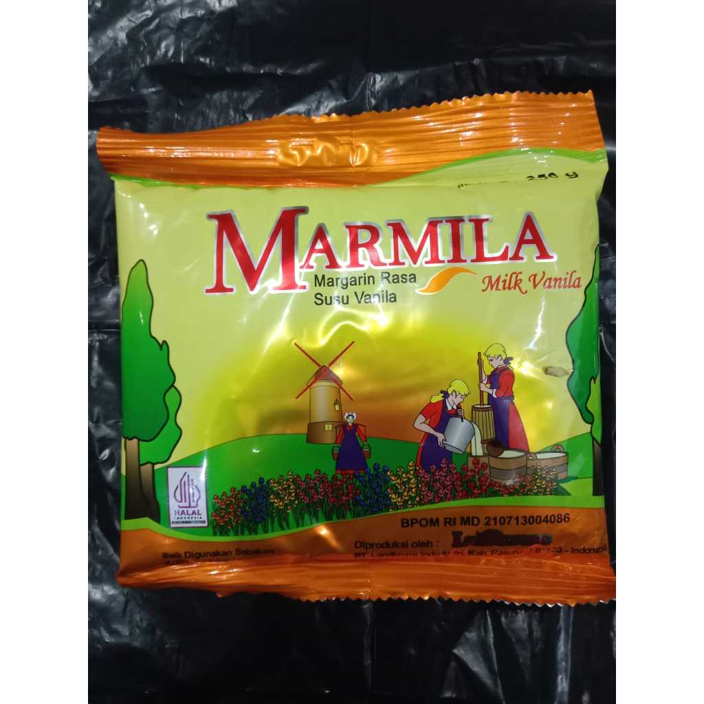 Marmila Margarin Susu Vanilla 250gr Halal / Butter marmila / margarin susu vanila
