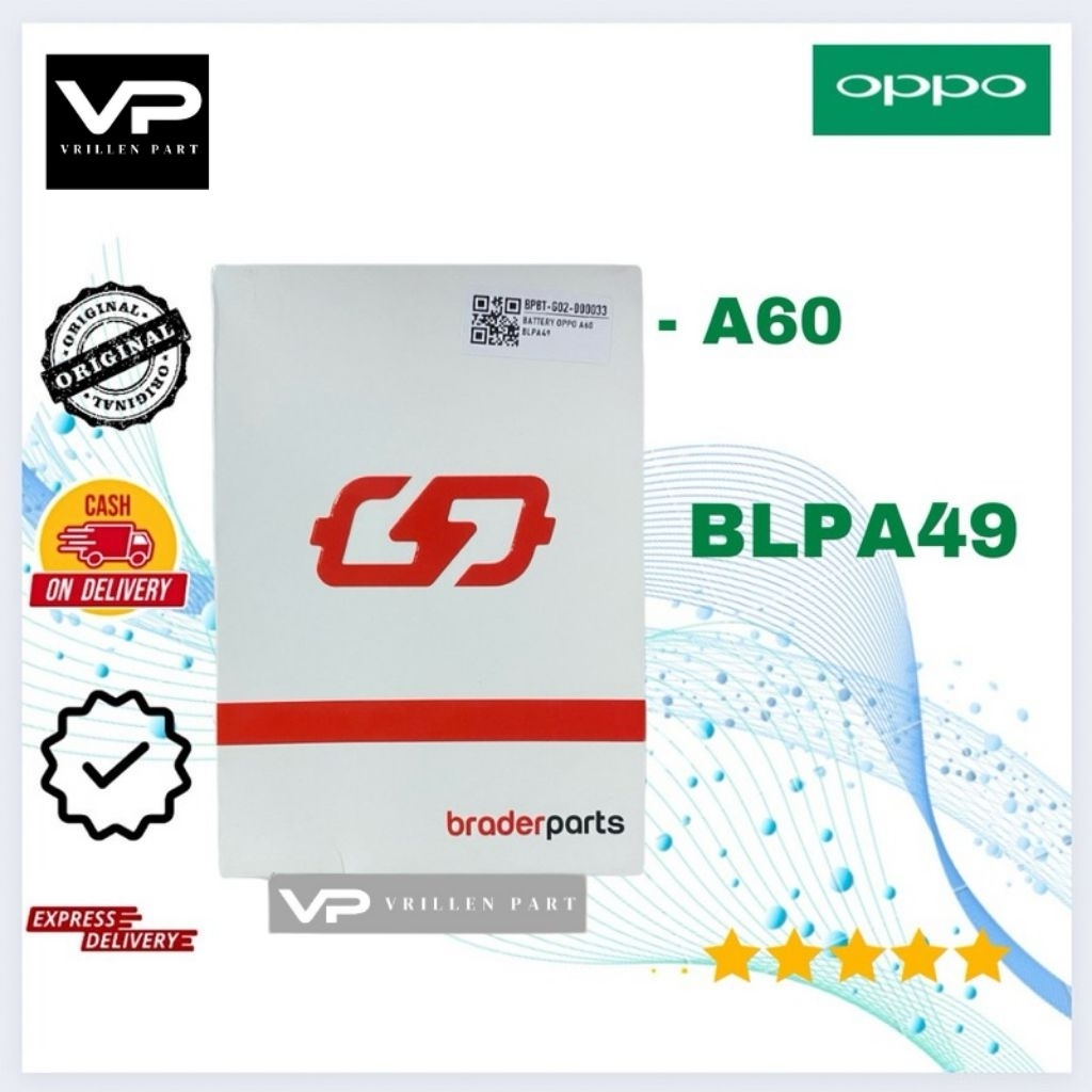 Baterai Oppo A60 BLPA49 Braderparts