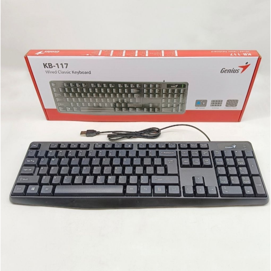 Keyboard Genius 117 USB Genius KB 117 Keyboard murah Genius 117 USB