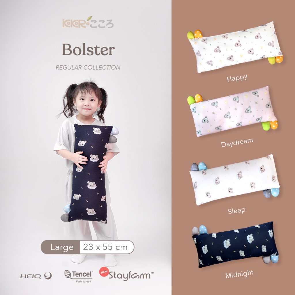 KOKORO STORY Bolster / Guling - Large | Guling Peluk Anak Anak Balita Motif Karakter Halus Tencel