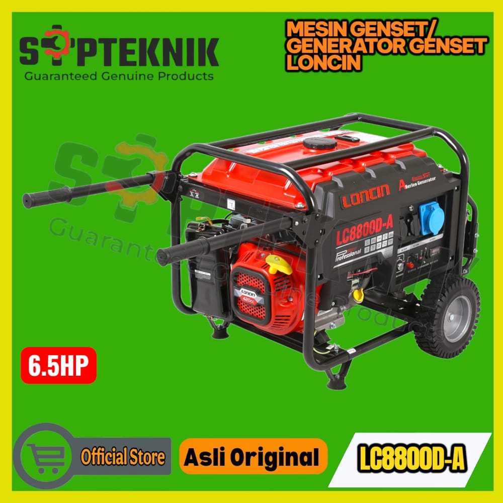 MESIN GENSET ATAU GENERATOR LC8800D-A LONCIN 6500watt