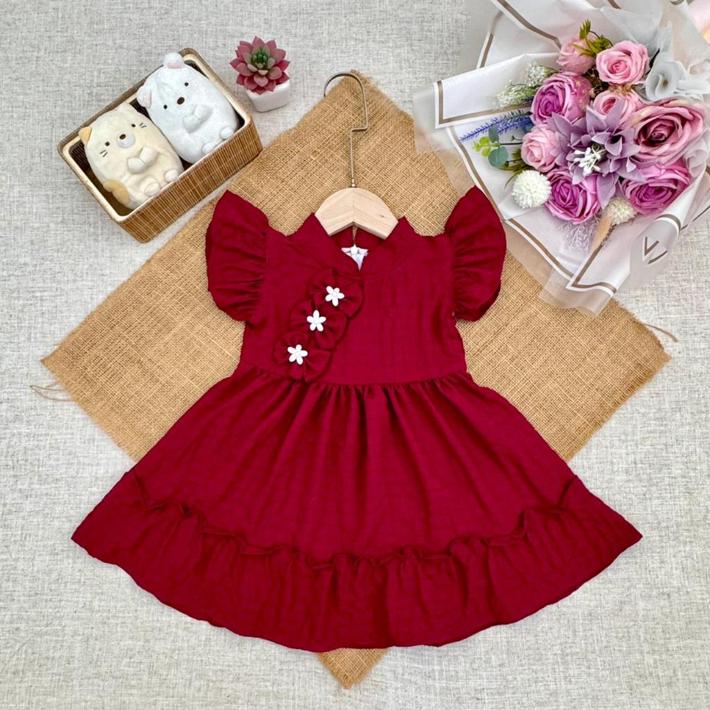 Gaun Anak Perempuan | Baju Bayi Perempuan 1 Tahun | Baju Imlek Anak Perempuan