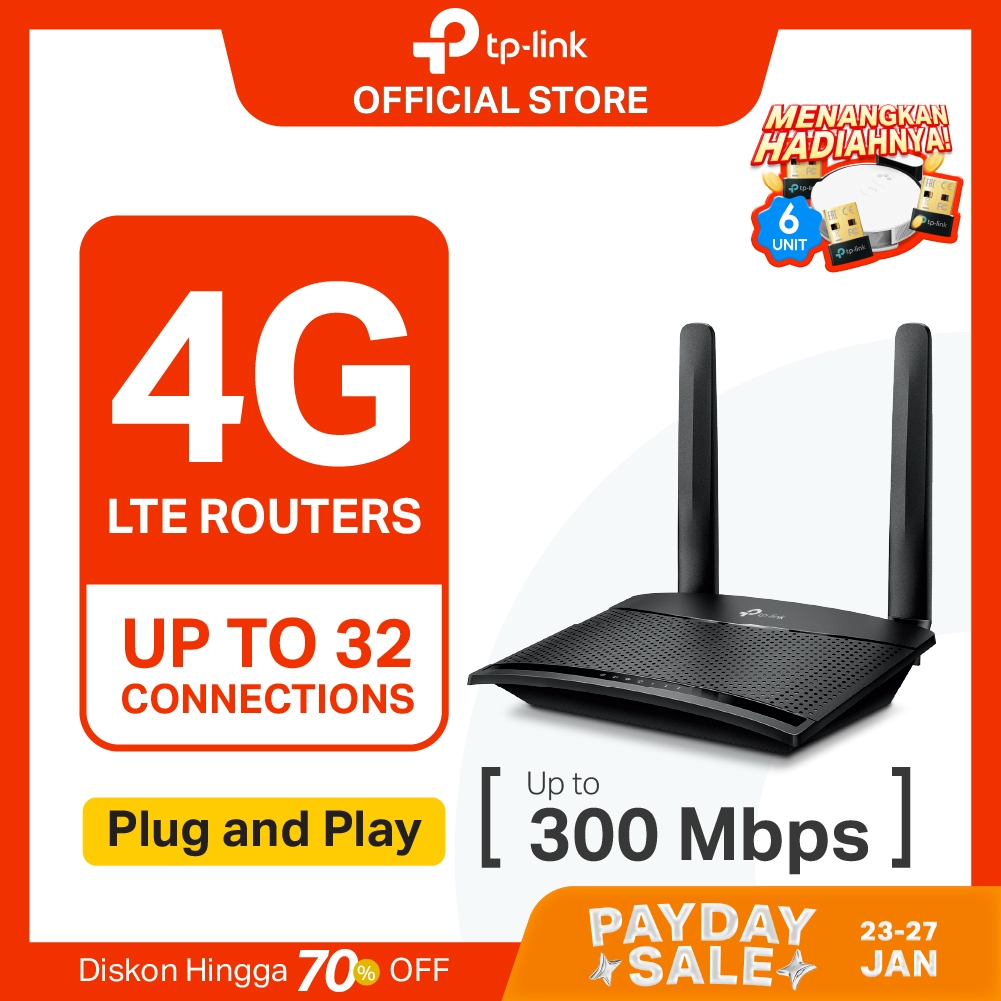 TP-Link TL-MR100 | 300 Mbps 4G WiFi Modem | LTE Router | All Operator | SIM Card | MR105 MR6400