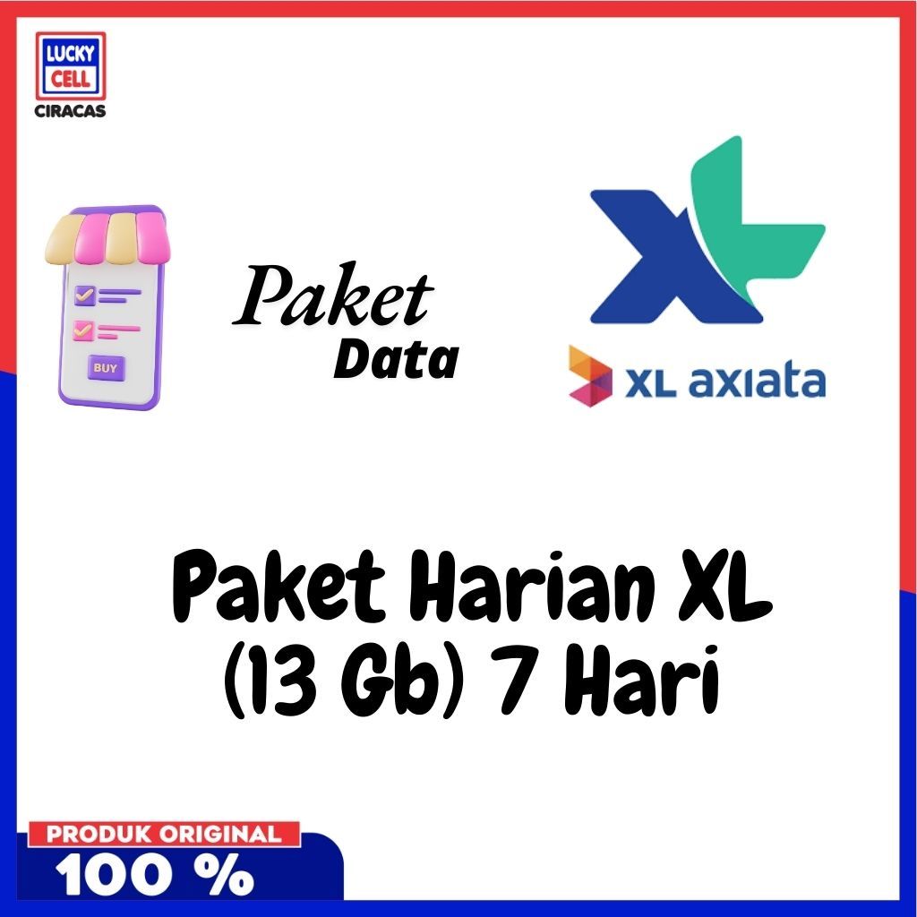 Voucher Data XL Harian XL 7 Hari NASIONAL - Lucky Cell Voucher Ciracas