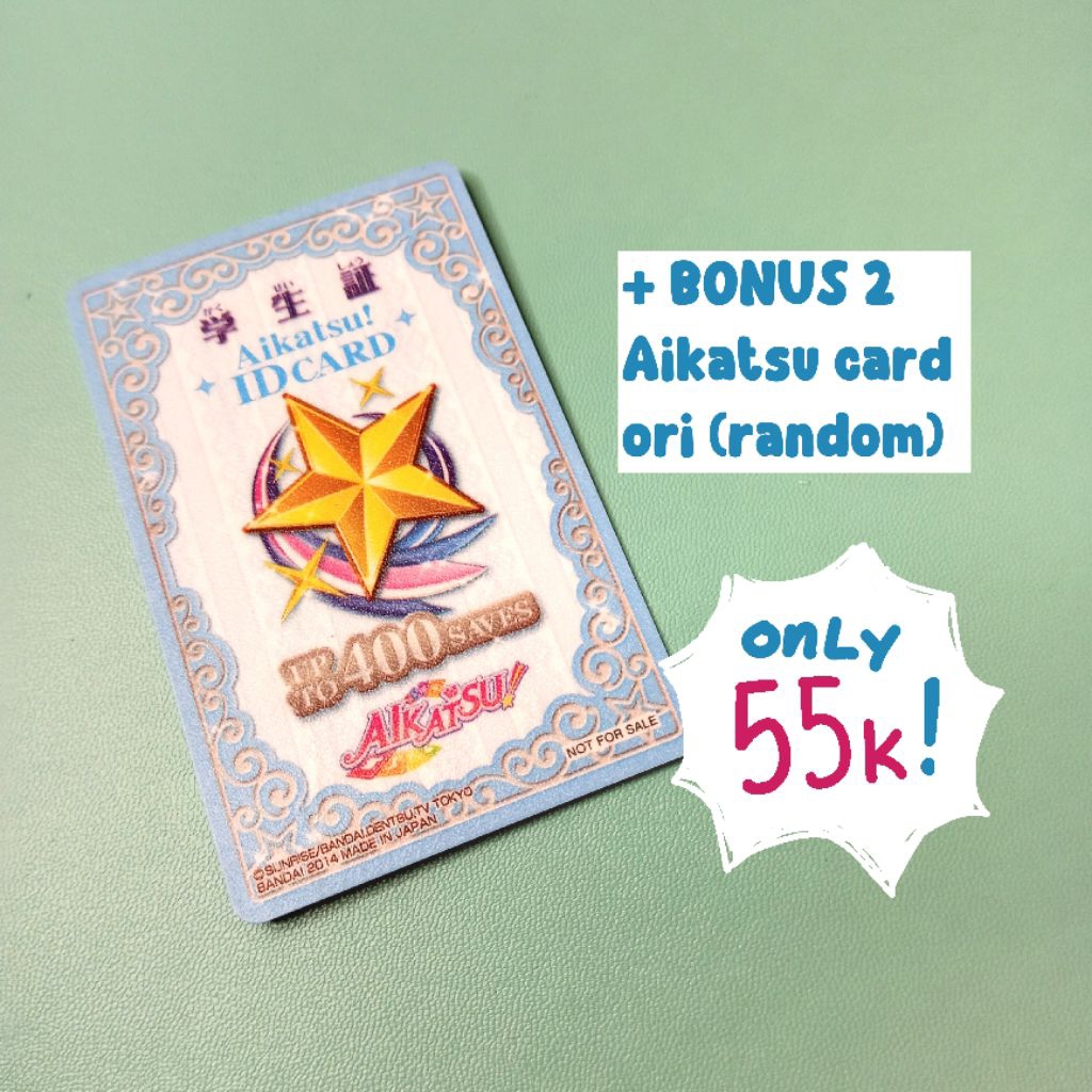 [READY] Kartu Aikatsu ID Card Blue Official (preloved) + dapat bonus