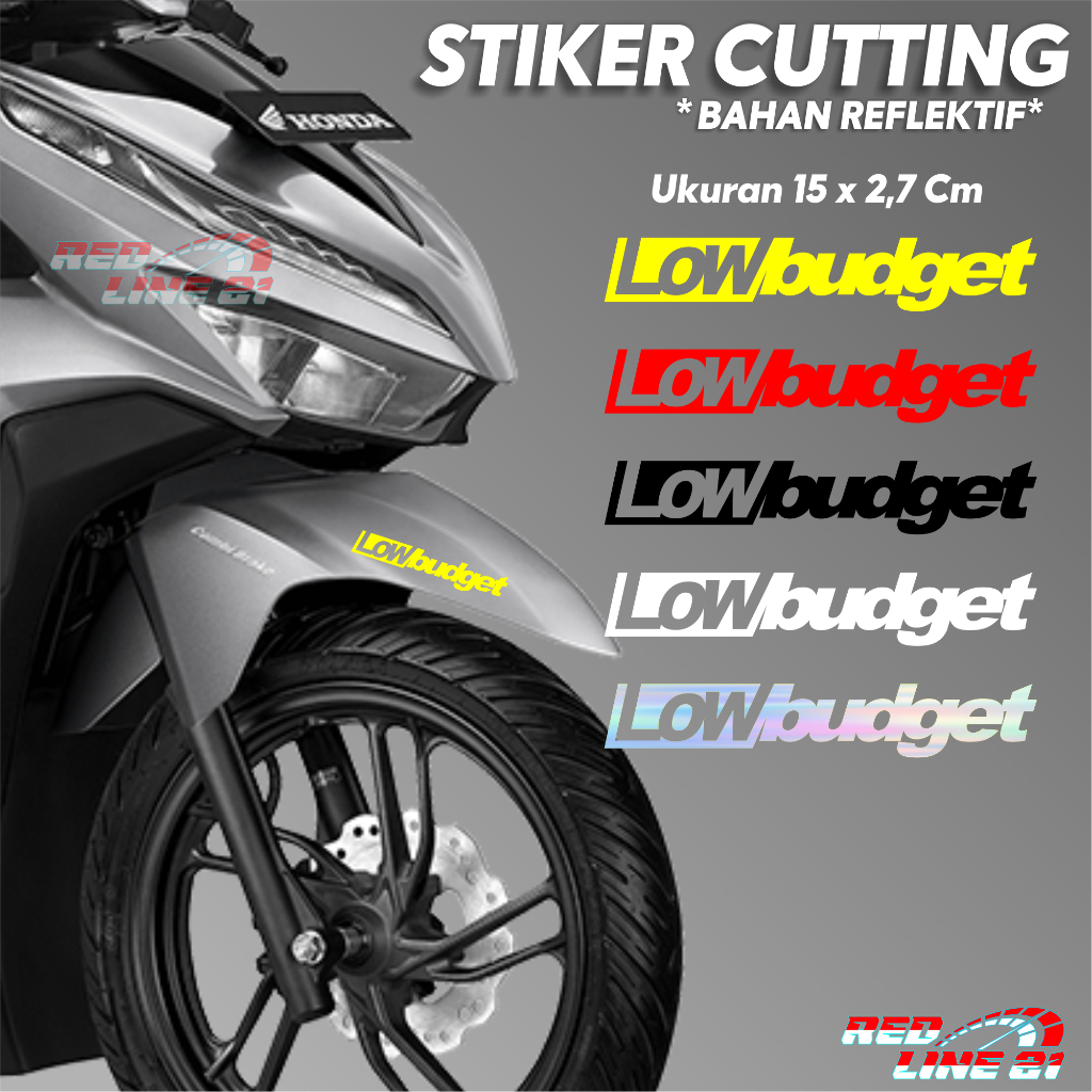 Stiker Low Budget Stiker Variasi Motor Bahan Reflektif
