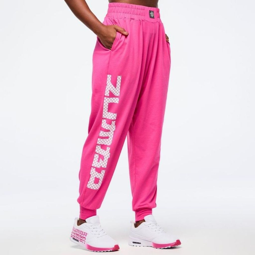Zumba Eastern Flavor Knit Drop Crotch Joggers