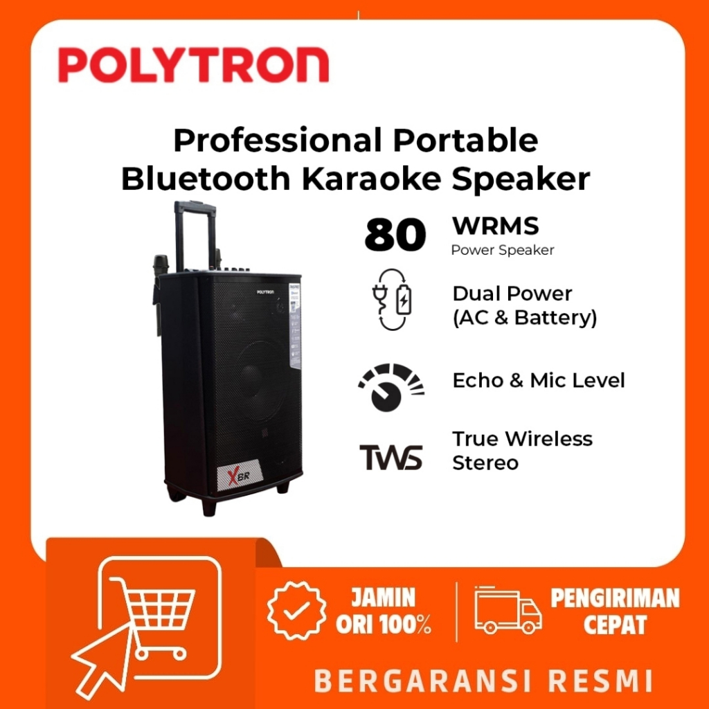 POLYTRON Speaker Aktif Portable - PASPRO 12F7