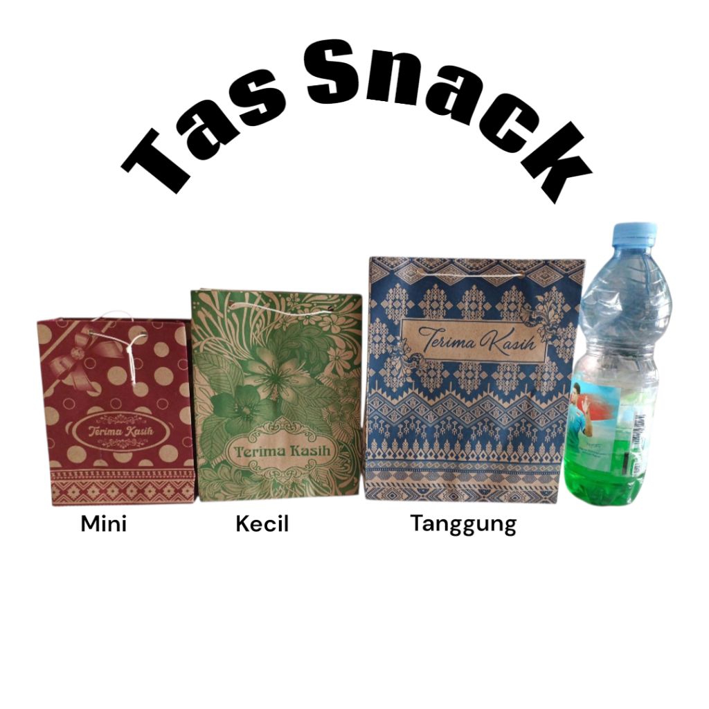 Tas Kertas Snack Mini,Kecil, Tanggung isi 50 pcs