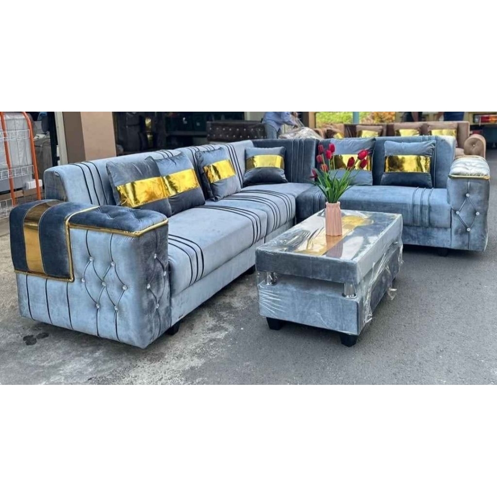 Sofa 221L slendang kancing minimalis bludru halus,sofa kancing,sofa ruang tamu murah//faktur resi