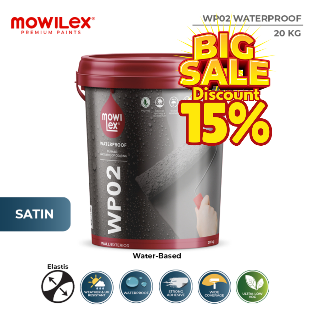 Mowilex WP02 Waterproof Cat Pelapis Anti Bocor 20 Kg