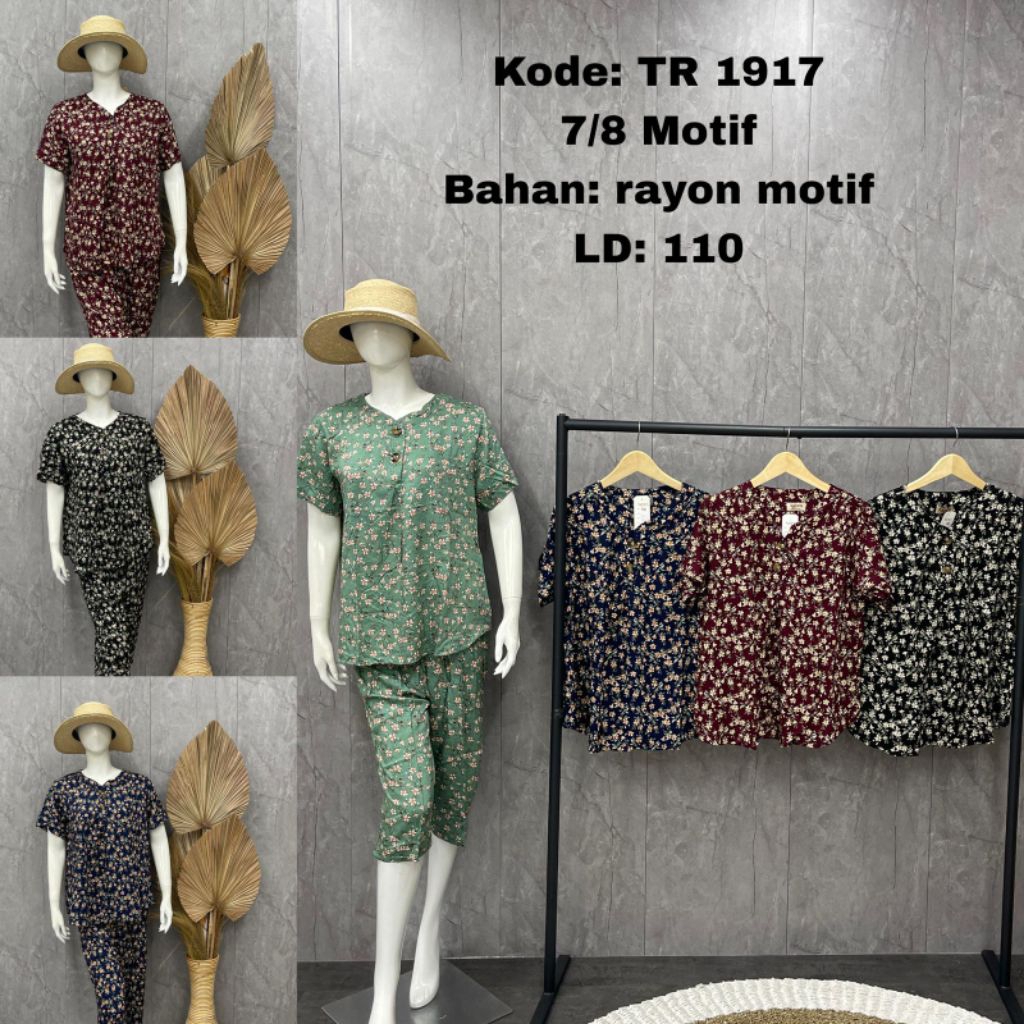 Set piyama Agnes/ set harian wanita/ baju tidur wanita