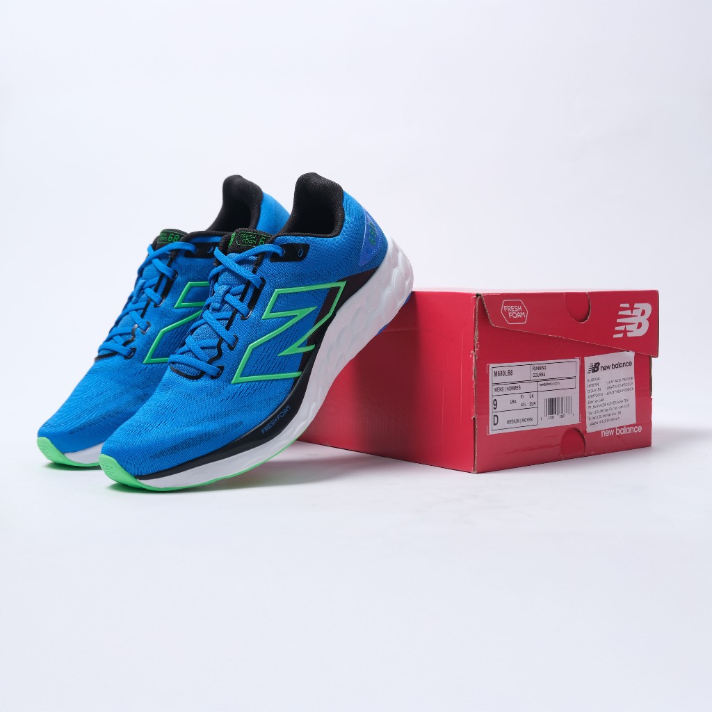 SEPATU RUNNING / New Balance Freshfoam 680 V8 - BIRU ILLUSION MINT