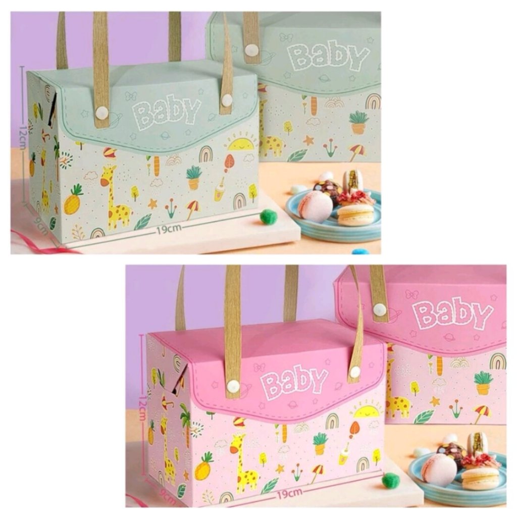 Box Hampers Baby Born One Month Bayi 1 Bulan Souvenir Gift 2 Toples Tabung 600ml