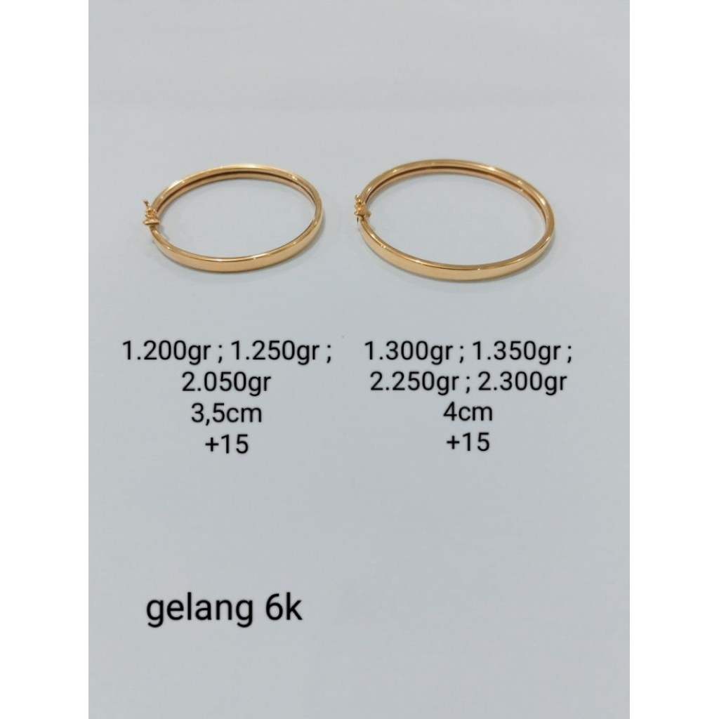 gelang anak emas 6 karat