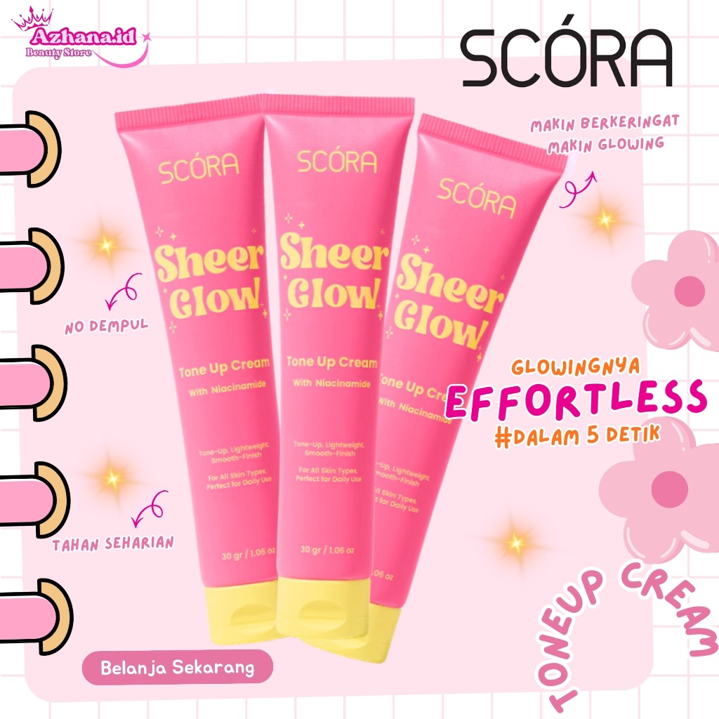 SCORA SHEER GLOW TONE UP CREM 30GR