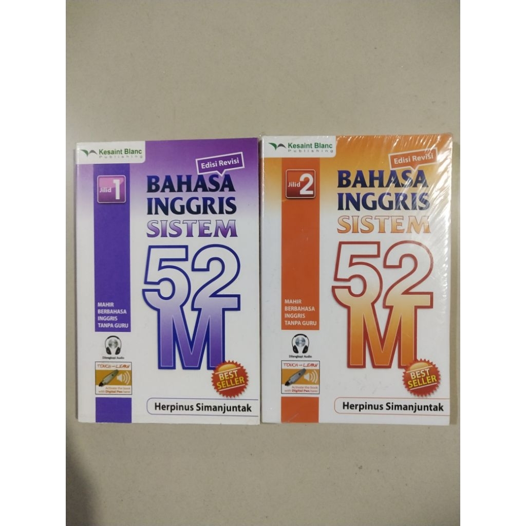 BAHASA INGGRIS SISTEM 52 M JILID 1 & 2 PAKET