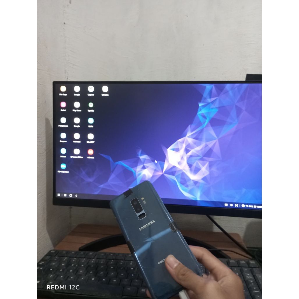 (BARANG LANGKA)hp samsung s9 plus/samsung dex, samsung s9+ samsung s9 plus 6/256 (TIDAK INTER) RESMI