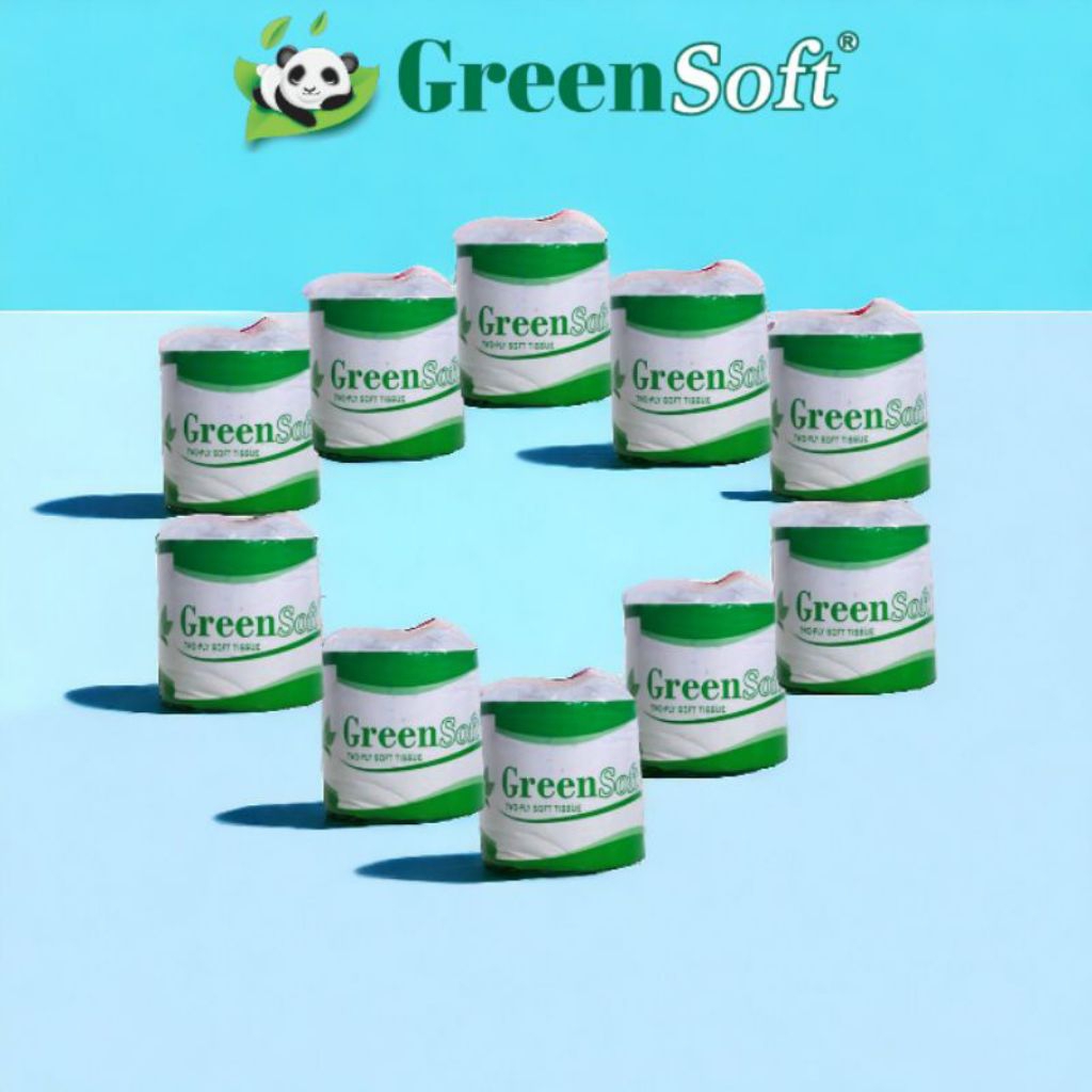 Tissue Roll Gulung GreenSoft Tisu Toilet 200 Sheets 2 ply