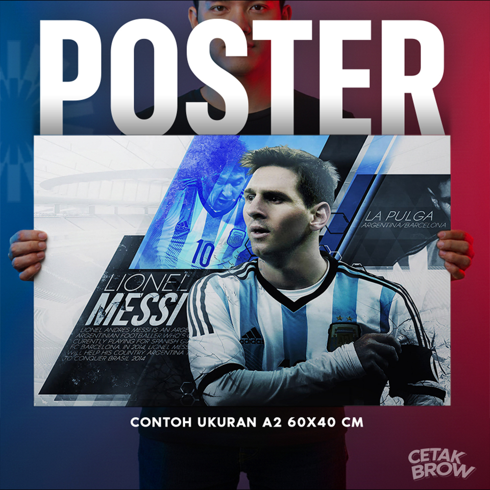 Lionel Messi Poster Artpaper Bisa Custom Hiasan Dinding Cowo Pemain Sepak Bola Legend THE GOAT