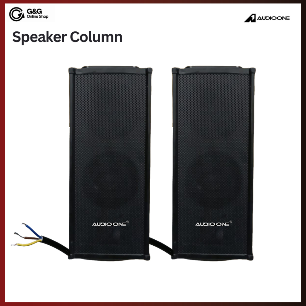 AUDIO ONE AO 102C Speaker Column 2x5 Inch 10W Pengumuman Mushola Masjid I GNG AUDIO