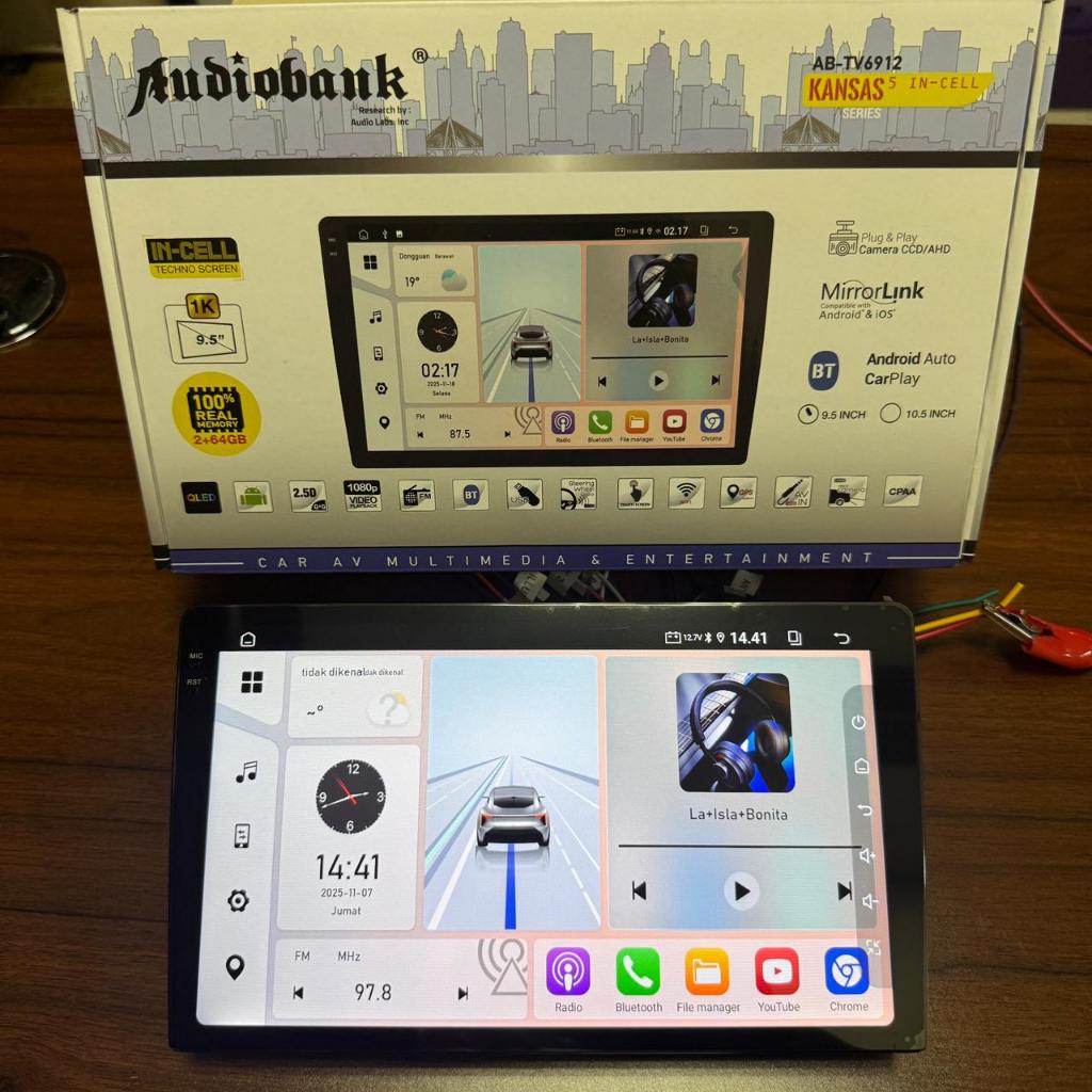 Headunit Android Audiobank INCELL 9 Inch AB-TV6912 Ram 2/64