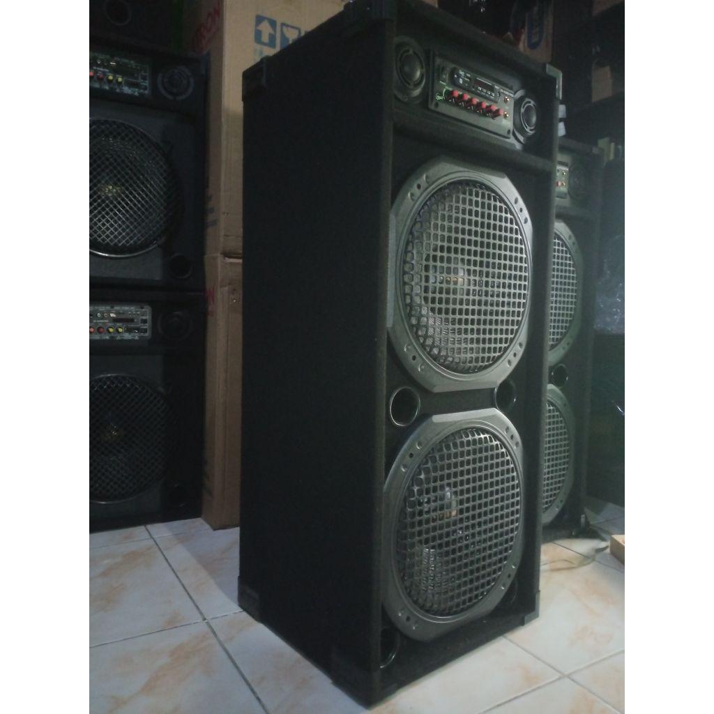 LAGI DISKON speaker aktif subwofer doble 12 inc 2 tweter rakitan