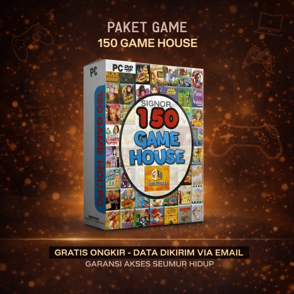 [G6601] 150 GameHouse - Koleksi Game Offline PC untuk Nostalgia Game House Jadul SIGNOR