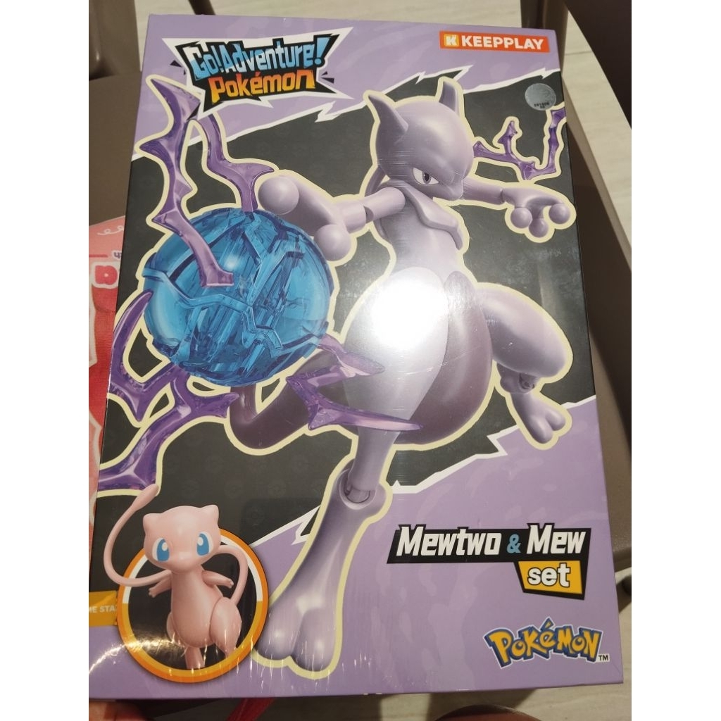 keepplay pokemon mewtwo + Mew set 16cm