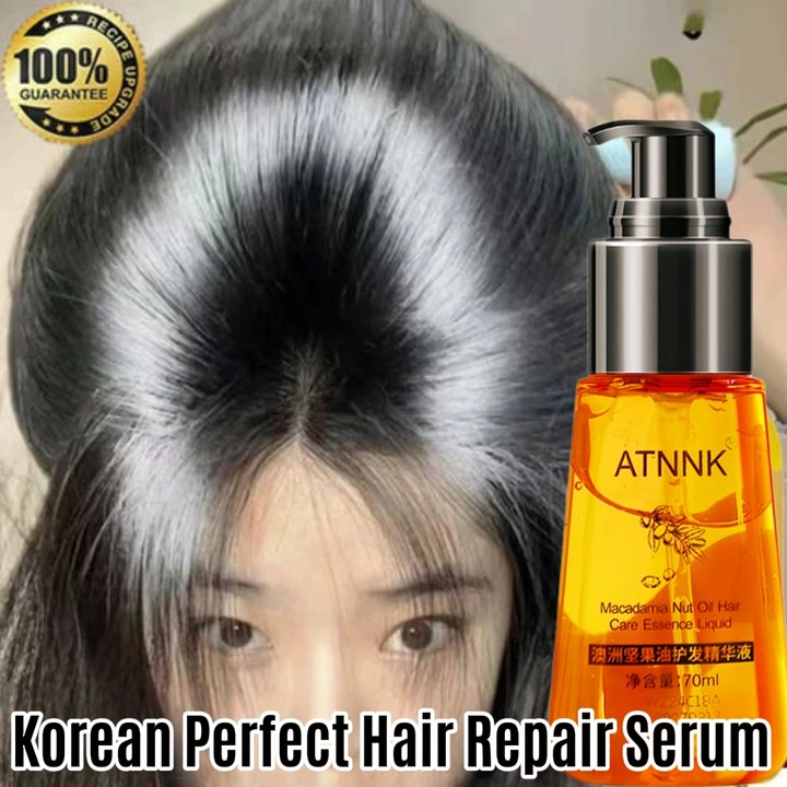 ATNNK Korean Perfect Hair Repair Serum/Vitamin Rambut Rontok Essential Oil 70 MLHair Repair Serum/ R