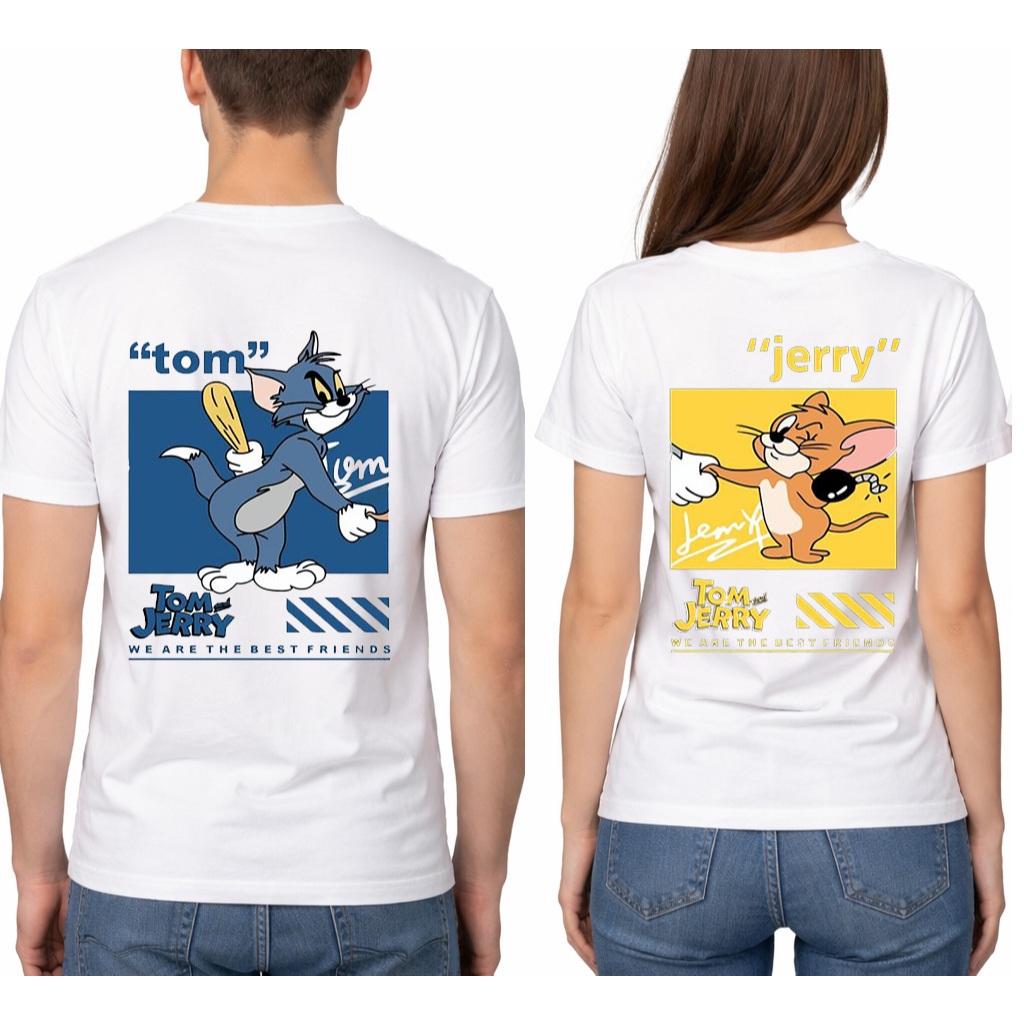 KAOS COUPLE TERBARU//KAOS TOM & JERRY VIRALL TEBAL
