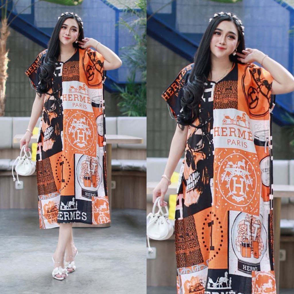 Daster Jumbo Brand Rayon Premium Resleting Busui Friendly Model Lowo Kekinian Branded Terbaru Merk