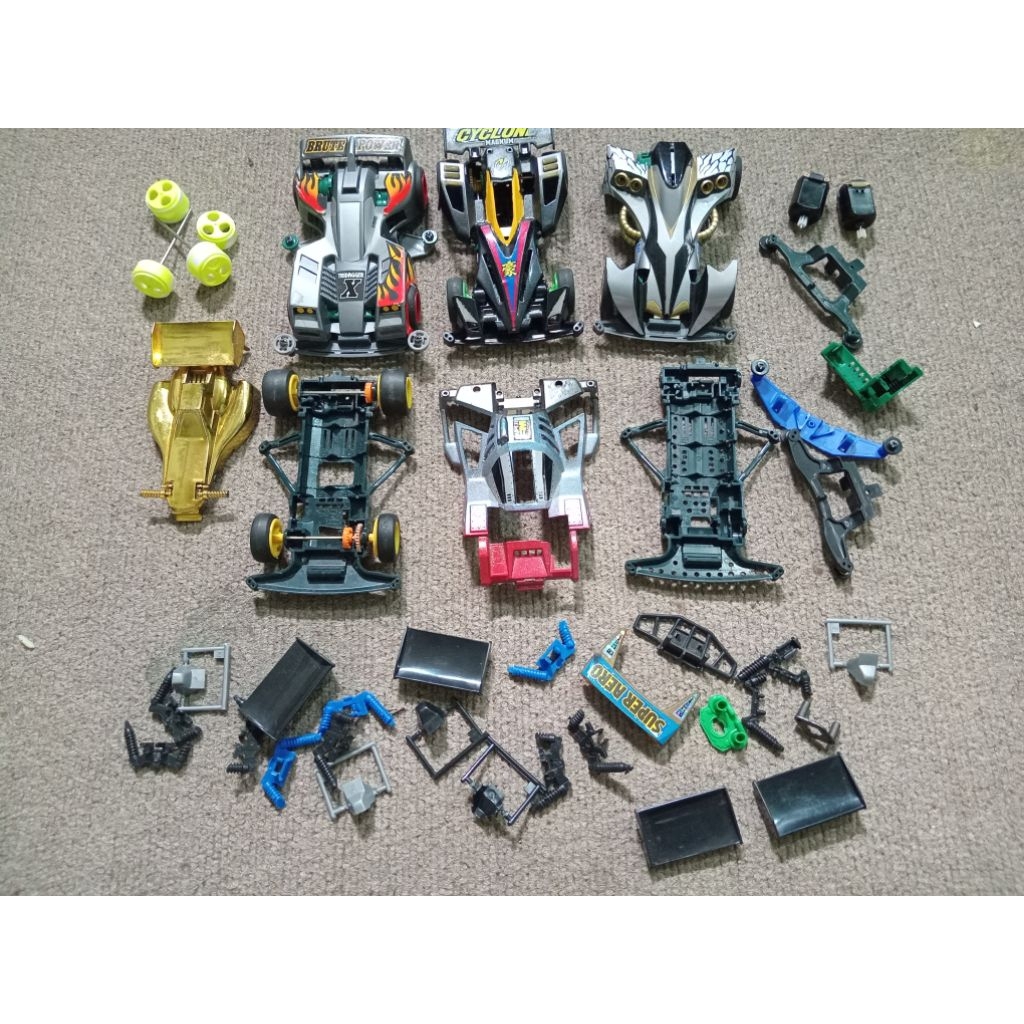 set tamiya mini4wd ori dan tidak