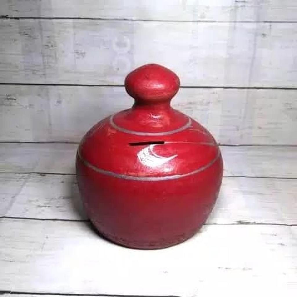 Celengan Kendi Tradisional Celengan Kendi Tanah Liat Medium