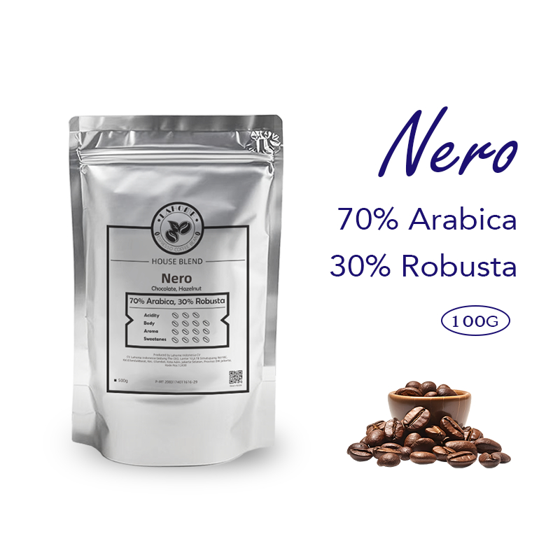 LAHOME Estate Coffee Bean House Blend Biji Kopi Espresso Base Arabica Robusta 70:30